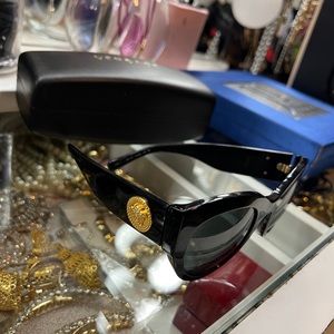 Versace Black Cat Eye Shades